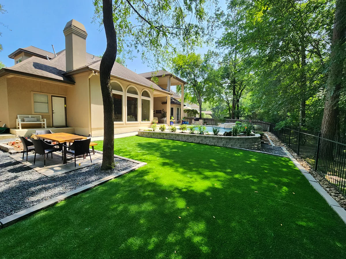 Artificial grass installation in McKinney, TX